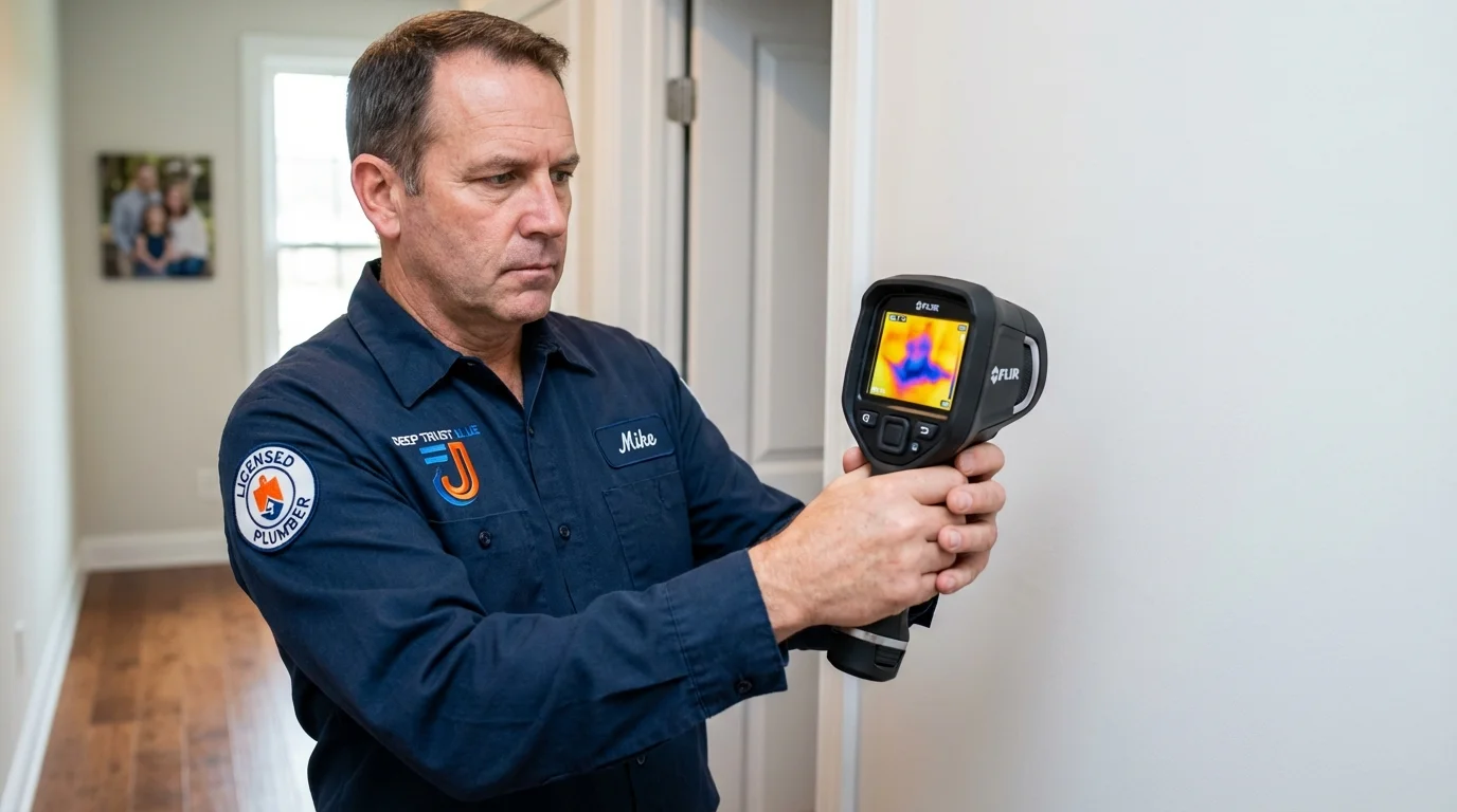 Thermal imaging leak detection by Johns Plumbing LLC in Victoria